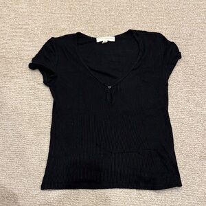 Urban Outfitters Ribbed Keyhole Top (mid 2010s)